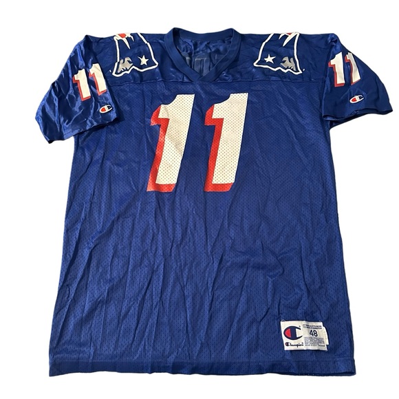 Champions New England Pats Jersey Drew Bledsoe New England